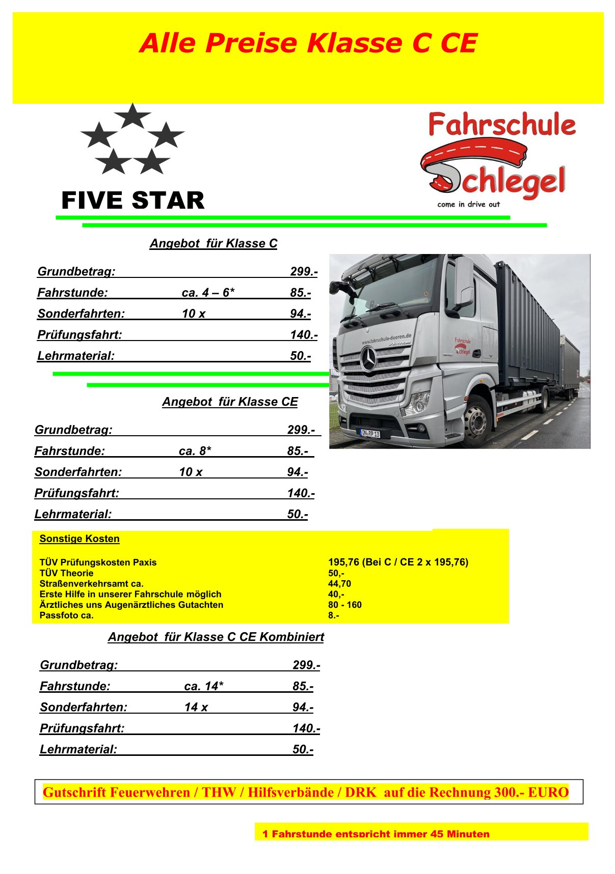 LKW Preise
